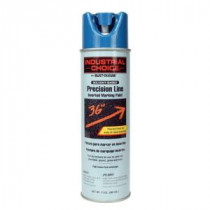Rust-Oleum Industrial Choice 17 oz. Caution Blue Inverted Marking Spray Paint (12-Pack) - 203022