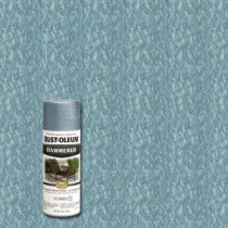 Rust-Oleum Stops Rust 12 oz. Protective Enamel Light Blue Hammered Spray Paint (6-Pack) - 7212830