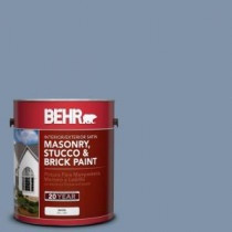 BEHR Premium 1-gal. #MS-76 Misty Falls Satin Interior/Exterior Masonry, Stucco and Brick Paint - 28201