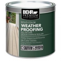 BEHR Premium 8 oz. Tintable Solid Color Weatherproofing All-In-One Wood Stain and Sealer Sample - 501316