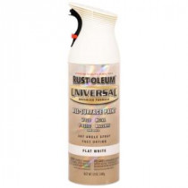 Rust-Oleum Universal 12 oz. All Surface Flat White Spray Paint and Primer in One (Case of 6) - 247564