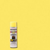 Rust-Oleum Professional 15 oz. 2X High Visibility Yellow Marking Spray Paint (6-Pack) - 266577