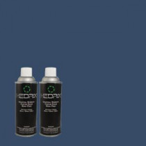 Hedrix 11 oz. Match of S-H-580 Navy Blue Semi-Gloss Custom Spray Paint (2-Pack) - SG02-S-H-580