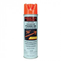 Rust-Oleum Industrial Choice 17 oz. Florescent Red-Orange Inverted Marking Spray Paint (12-Pack) - 203028