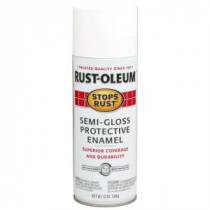 Rust-Oleum Stops Rust 12 oz. Semi-Gloss White Protective Enamel Spray Paint (6-Pack) - 7797830