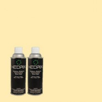 Hedrix 11 oz. Match of 320A-3 Cornsilk Semi-Gloss Custom Spray Paint (2-Pack) - SG02-320A-3