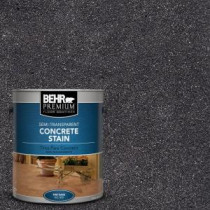 BEHR Premium 1-gal. #STC-35 Dark Coal Semi-Transparent Concrete Stain - 85001
