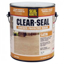 Seal-Krete 1 gal. Satin Clear Seal Concrete Protective Sealer - 604001