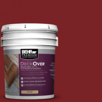 BEHR Premium DeckOver 5-gal. #SC-112 Barn Red Wood and Concrete Coating - 500005