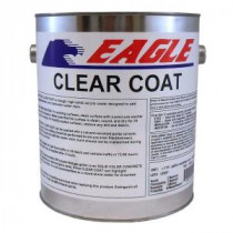 Eagle 1 gal. Clear Coat High Gloss Oil-Based Acrylic Topping Over Solid Sealer - ETC1