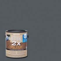 Rust-Oleum Restore 1 gal. 2X Carbon Solid Deck Stain with NeverWet - 291352