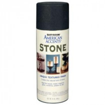 Rust-Oleum American Accents 12 oz. Black Stone Creations (6-Pack) - 7991830