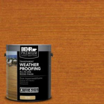 BEHR Premium 1-gal. #T-172 Natural Sequoia Transparent Weatherproofing All-In-One Wood Finish - 50001