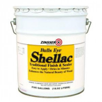 Zinsser 5 gal. Amber Shellac Traditional Finish and Sealer - 700