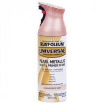 Rust-Oleum Universal 11 oz. Pearl Champagne Pink Spray Paint and Primer in One (Case of 6) - 301537