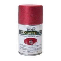 Testors CreateFX 2.5 oz. Red Glitter Spray Paint (3-Pack) - 79631