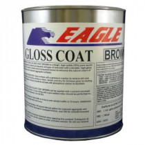 Eagle 1 gal. Gloss Coat Brown Tinted Semi-Transparent Wet Look Solvent-Based Acrylic Exposed Aggregate Concrete Sealer - EUB1