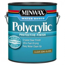 Minwax 1 gal. Semi-Gloss Polycrylic Protective Finish (2-Pack) - 14444000