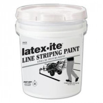 Latex-ite 5 gal. White Line Striping Paint - 5030