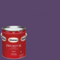 Glidden Premium 1-gal. #HDGV53D Royal Iris Flat Latex Interior Paint with Primer - HDGV53DP-01F