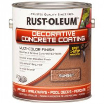 Rust-Oleum Concrete Stain 1 gal. Sunset Decorative Concrete Coating (Case of 2) - 266554