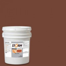 Storm System Category 4 5 gal. Melted Chocolate Exterior Wood Siding, Fencing and Decking Latex Stain with Enduradeck Technology - 418C163-5