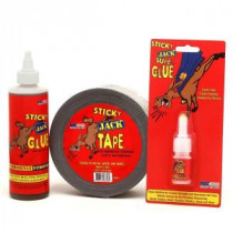 Sticky Jack Multi-Pack - 1 8 oz. Bottle of SJG, 1 35 yd Roll of SJT, 1 10 g Bottle of SJSG - B-SJG8oz-Tape-SJSG