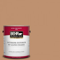 BEHR Premium Plus 1-gal. #PMD-31 Sunset Cloud Hi-Gloss Enamel Interior/Exterior Paint - 830001