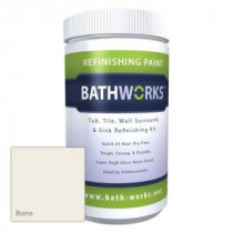 BATHWORKS 22 oz. DIY Bathtub Refinishing Kit with Slip Guard- Bone - BWNS-09