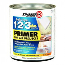 Zinsser 1-qt. Bulls Eye 1-2-3 Plus Interior/Exterior Water-Based Primer (Case of 6) - 249933