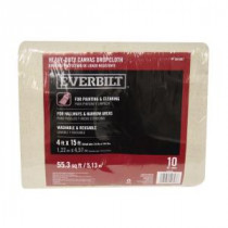 Everbilt 4 ft. x 15 ft. 10 oz. Canvas Drop Cloth - 51828/6HD