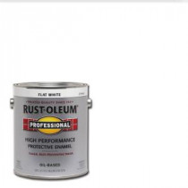 Rust-Oleum Professional 1 gal. White Flat Protective Enamel (Case of 2) - 215968