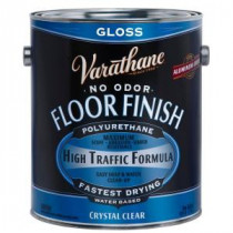 Varathane 1 gal. Clear Gloss Water-Based Floor Polyurethane (Case of 2) - 230031