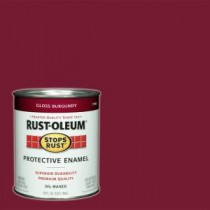 Rust-Oleum Stops Rust 1 qt. Burgundy Gloss Protective Enamel Paint (Case of 2) - 7768502