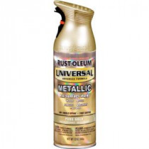Rust-Oleum Universal 11 oz. All Surface Metallic Pure Gold Spray Paint and Primer in One (Case of 6) - 245221