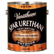 Varathane 1 gal. Clear Satin 350 VOC Oil-Based Exterior Spar Urethane (Case of 2) - 9332