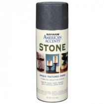 Rust-Oleum American Accents 12 oz. Stone Gray Stone Textured Spray Paint (6-Pack) - 7992830