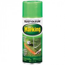 Rust-Oleum Specialty 11 oz. Fluorescent Green Marking Spray Paint (Case of 6) - 1989830