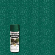 Rust-Oleum Stops Rust 12 oz. Deep Green Protective Enamel Hammered Spray Paint (6-Pack) - 7211830