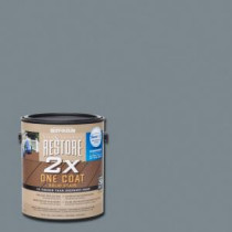 Rust-Oleum Restore 1 gal. 2X Slate Solid Deck Stain with NeverWet - 291413