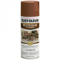 Rust-Oleum Stops Rust 12 oz. Multi-Colored Textured Rustic Umber Protective Enamel Spray Paint (Case of 6) - 239122