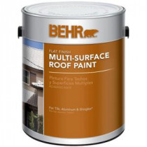 BEHR 1-gal. White Reflective Flat Multi-Surface Roof Paint - 06501