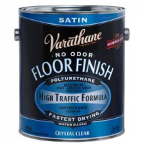 Varathane 1 gal. Clear Satin Water-Based Floor Polyurethane (Case of 2) - 230231