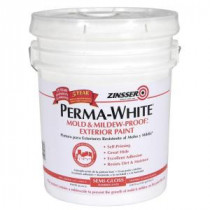 Zinsser 5-gal. Perma-White Mold and Mildew-Proof White Semi-Gloss Exterior Paint - 3130