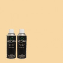 Hedrix 11 oz. Match of PPU6-8 Pale Honey Semi-Gloss Custom Spray Paint (8-Pack) - SG08-PPU6-8