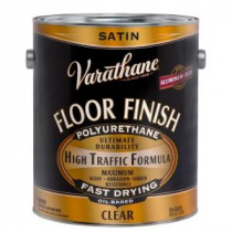 Varathane 1 gal. Clear Satin 275 VOC Oil-Based Floor Finish Polyurethane (Case of 2) - 242608