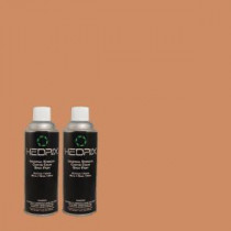 Hedrix 11 oz. Match of MQ4-39 Cabana Melon Semi-Gloss Custom Spray Paint (2-Pack) - SG02-MQ4-39