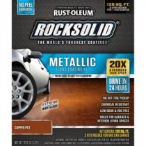 Rust-Oleum RockSolid 70 oz. Metallic Copper Pot Garage Floor Kit (Case of 2) - 286894