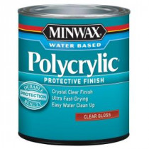 Minwax 1 qt. Gloss Polycrylic Protective (4-Pack) - 65555444