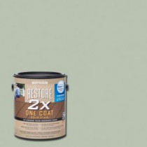 Rust-Oleum Restore 1 gal. 2X Marsh Solid Deck Stain with NeverWet - 291394